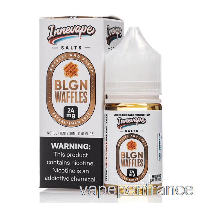 Sels De Gaufres Blgn - E-liquides Innevape - Stylo Vape 30 Ml 24 Mg